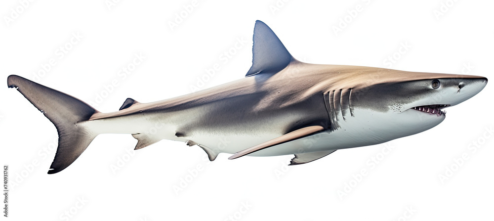 Fototapeta premium Shark isolated on white background