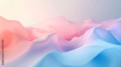 Soft Pastel Gradient Mesh for Serene Background Design