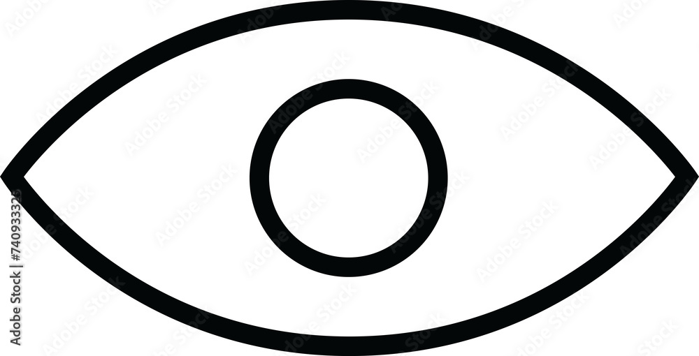 Eye Icon on transparent background, Vision, PNG Eye Icon on transparent background, Vision, PNG