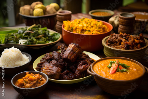 A Captivating Array of Traditional Ghanaian Cuisine: From Fufu to Jollof Rice and Waakye