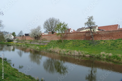 Stadtgraben und Stadtmauer in Delitzsch photo