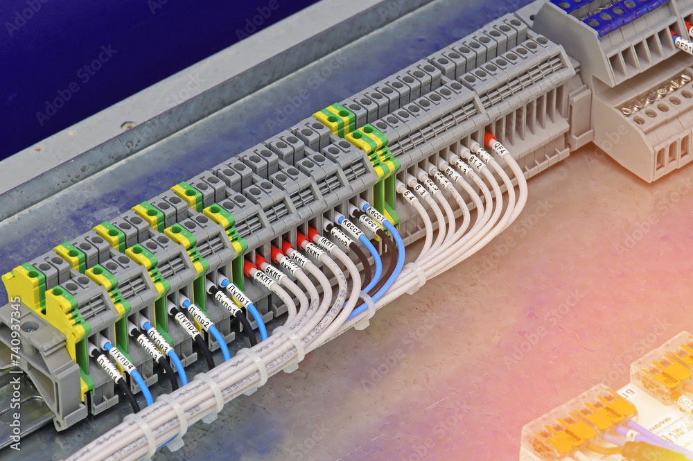Electrical pass-through terminals for connecting copper mounting wires ...