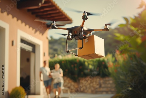 Smart package Drone Delivery prescription delivery. Parcel express drone delivery box drone delivery effectiveness shipping. Logistic parcel drone mobility neural network architectures