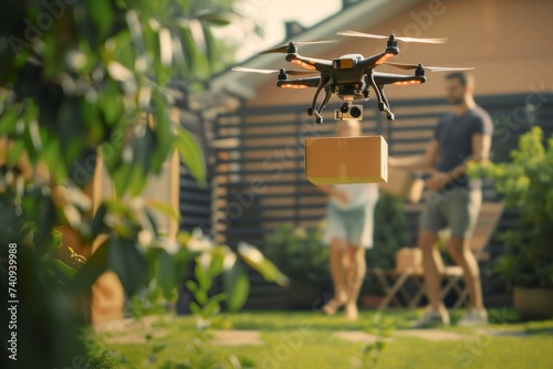 Smart package Drone Delivery parcel delivery pricing. Parcel forest fire detection drone box scheduled drone delivery shipping. Logistic unmanned aerial vehicle mobility high bandwidth