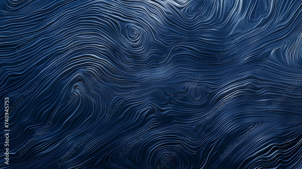 A glossy moire fabric in a rich navy blue, spread across a table top, with the unique watermarked texture and the deep color capturing the essence of luxury. 8k A glossy moire fabric in a rich navy blue, spread across a table top, with the unique watermarked texture and the deep color capturing the essence of luxury. 8k