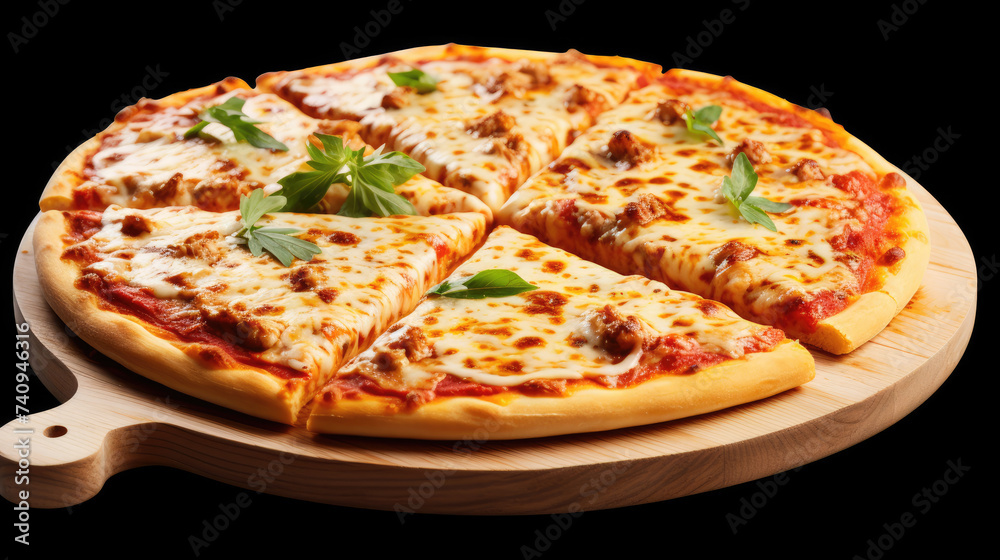 Pizza Poster On white Background