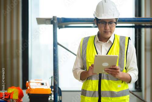 Construction engineer with ...
