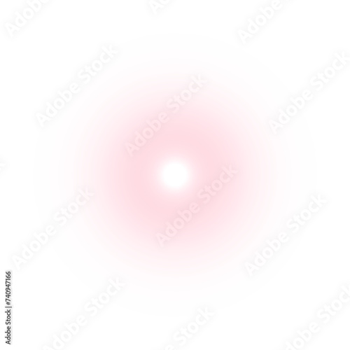 glowing pink dot light