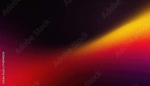 Grainy gradient with a glowing color wave transitioning from red to yellow on a dark backdrop.