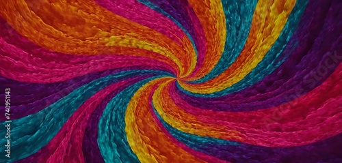 Neon Colors Swirling Flow