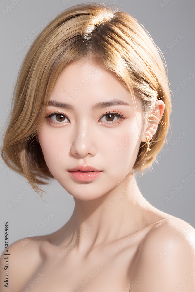 Gorgeous Asian Young Female Model - Fashion or Cosmetics Model - Surreal Beauty with Perfect Fine Features - Beautiful Smooth Hair Gorgeous Asian Young Female Model - Fashion or Cosmetics Model - Surreal Beauty with Perfect Fine Features - Beautiful Smooth Hair