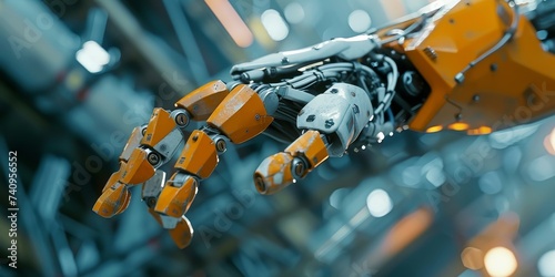 Precision in Action: Capturing AI Robotic Arms at Work. AI, AI generated, Generativ.