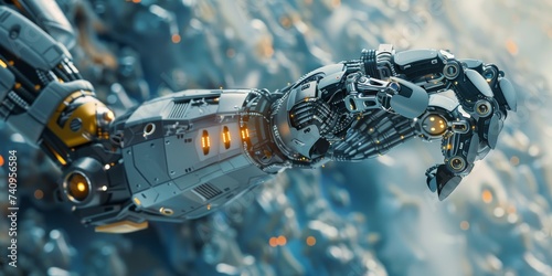 Precision in Action: Capturing AI Robotic Arms at Work. AI, AI generated, Generativ.