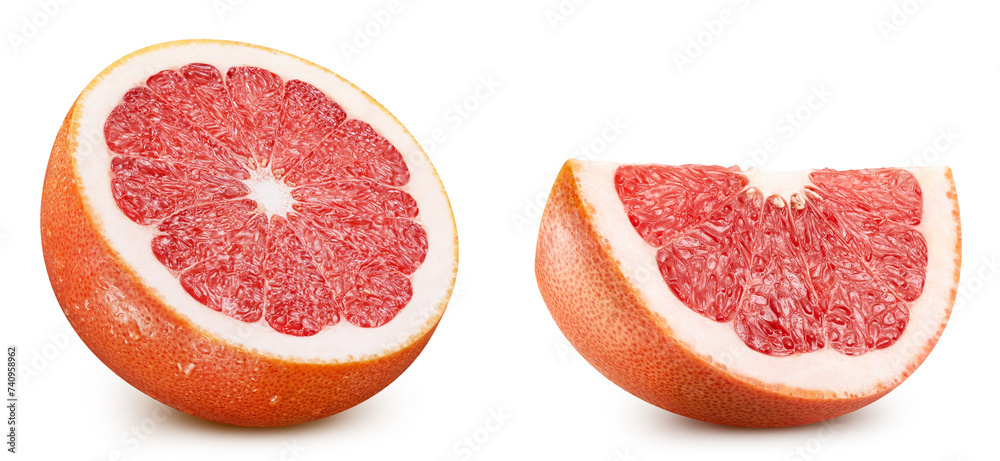 Isolated grapefruit with leaf Isolated grapefruit with leaf