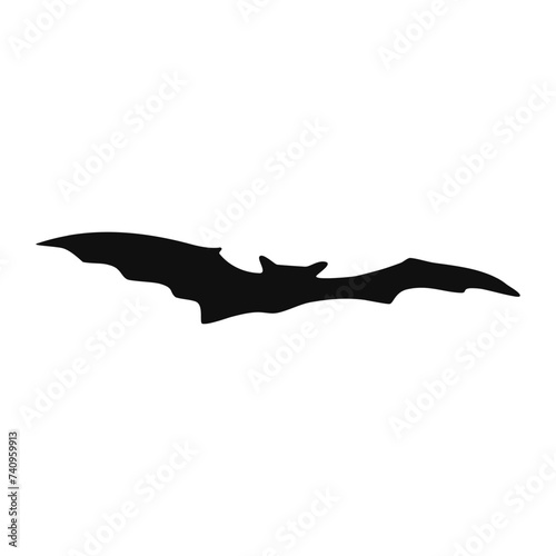 Halloween bats silhouettes for horror night holiday, cartoon vector icons. Halloween and trick or treat party decoration of black flying vampire bats isolated silhouettes for decoration elements