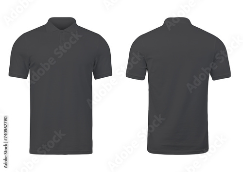 Black Men's Polo Shirt Mockup High Resolution To Customize
