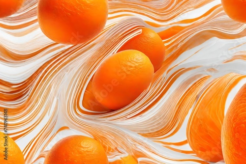 orange and white background