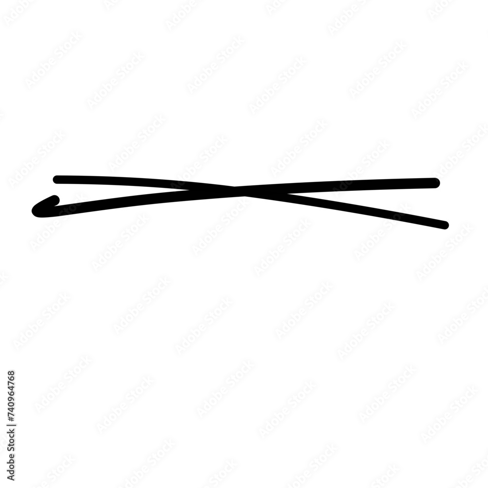 Cross out the line Cross out the line