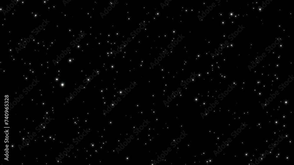 Star space travel slowing in galaxy background loop video animation. Star space travel slowing in galaxy background loop video animation.