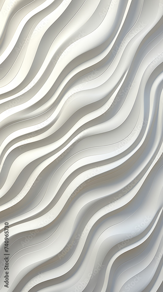 Obraz premium Abstract White Waves Texture Background