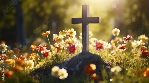 A miniature scene depicting the Resurrection, celebrating the Christian Easter Day