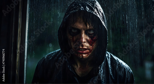 Psycho killer under the rain
