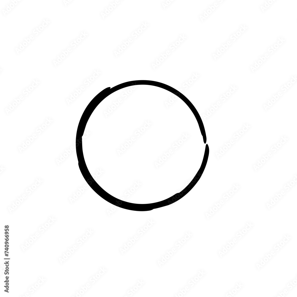 Hand drawn circles sketch frame Hand drawn circles sketch frame