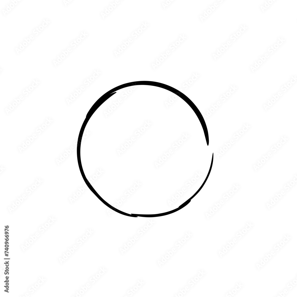 Hand drawn circles sketch frame Hand drawn circles sketch frame