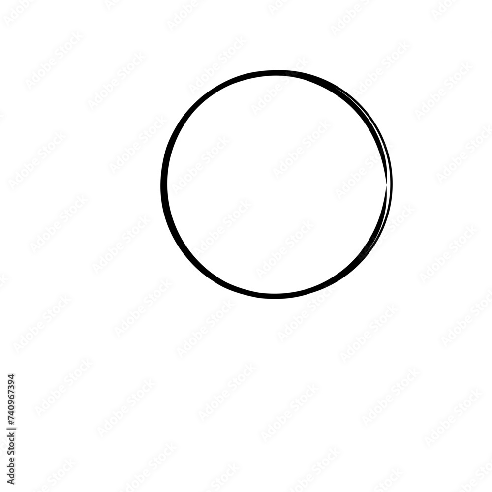 Hand drawn circles sketch frame Hand drawn circles sketch frame