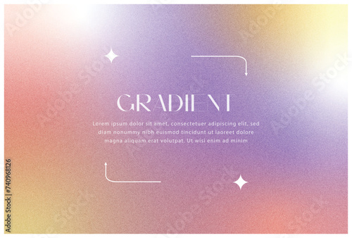 abstract gradient background with glowing effect and grainy colorful background vector illustration 