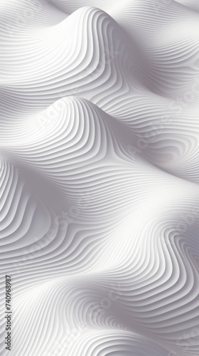 Abstract White Waves Texture  