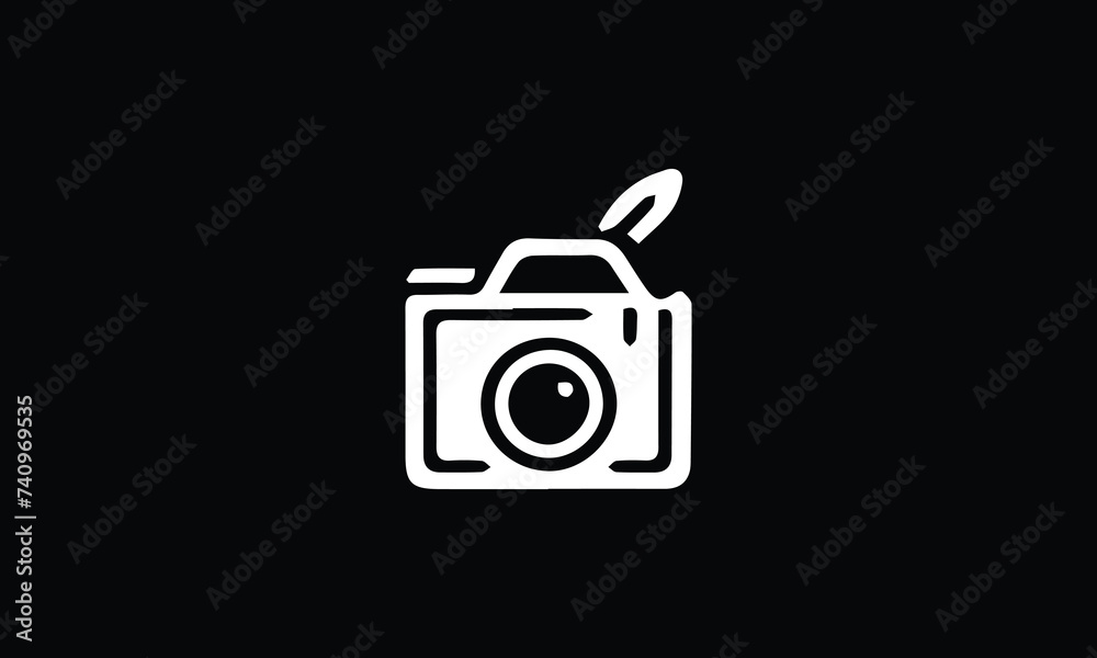 camera modern icon logo 