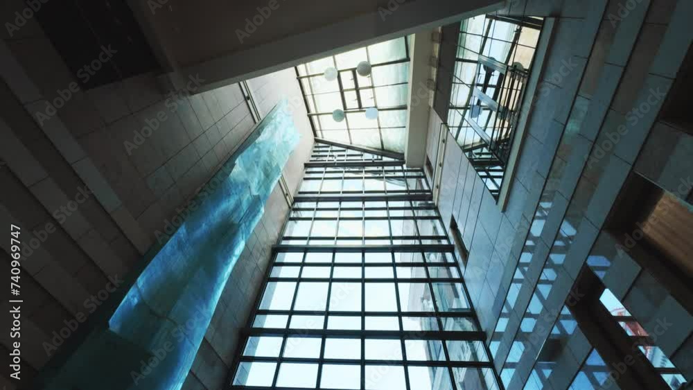Modern glass building hallway, modern glass architecture, modern glass building ceiling Modern glass building hallway, modern glass architecture, modern glass building ceiling