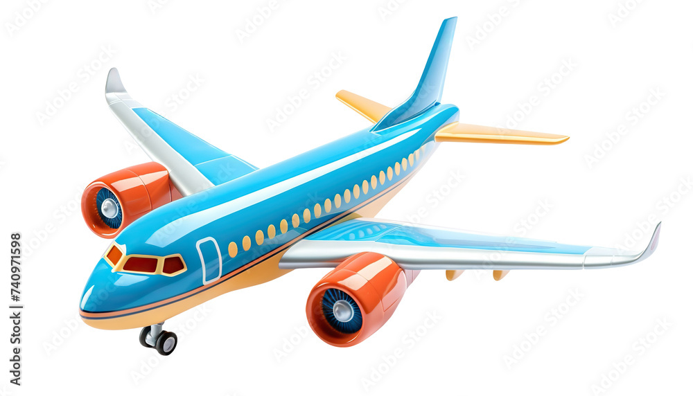 Flying airplane cut out Flying airplane cut out