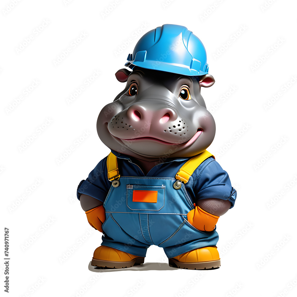 Drawing of a cute hippo Drawing of a cute hippo