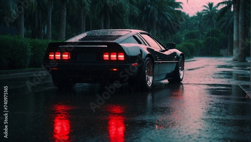 futuristic car high technology design automobile, banner profile