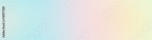 Grainy gradient background in light blue, azure, pale pink and yellow for design, covers, advertising, templates, banners and posters
