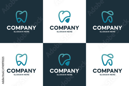 set of dental healthy , icon set template, logo design vector.