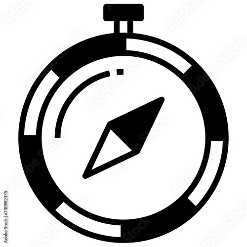 Free Download stopwatch glyph and line vector illustration - GFXLoad