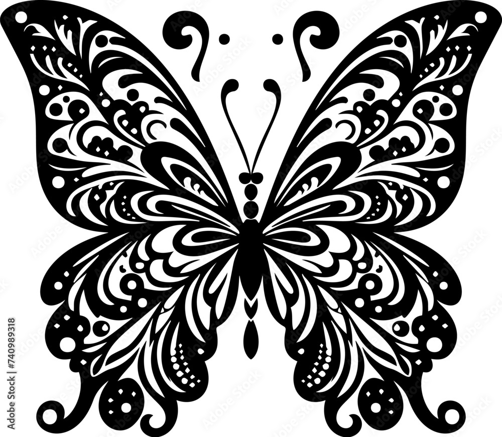 Butterfly Silhouette Design