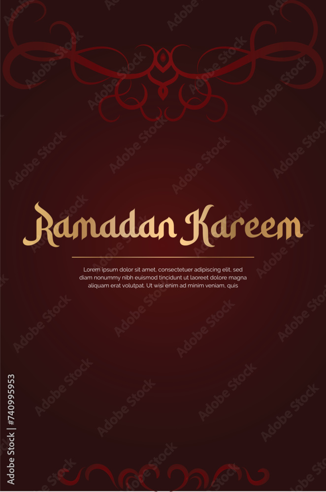 Ramadan Kareem Luxury Ornamental Background. Ramadan Kareem Luxury Ornamental Background.