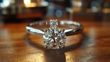 Engagement Ring: A suitor commissions a bespoke engagement ring for their beloved, working closely with a master jeweler to design a one-of-a-kind diamond ring. The ring features a rare, diamond set