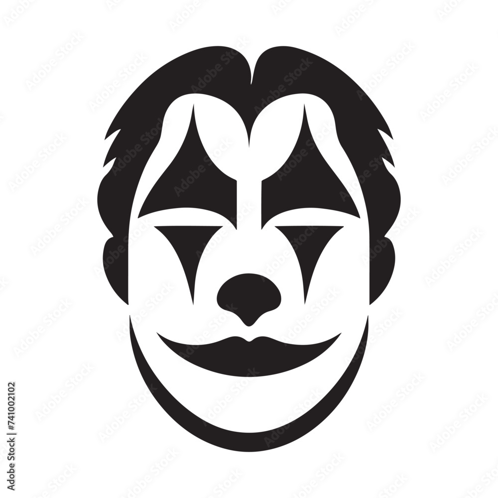Shadows of Laughter: Clown Face Silhouette Glimpse of Whimsy Silhouetted Clown Playful Darkness Clown's Silhouette Grin. Shadows of Laughter: Clown Face Silhouette Glimpse of Whimsy Silhouetted Clown Playful Darkness Clown's Silhouette Grin.