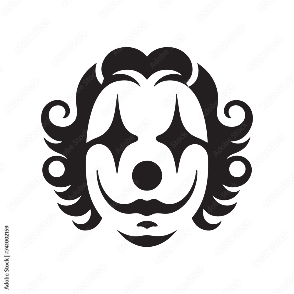 Shadows of Laughter: Clown Face Silhouette Glimpse of Whimsy Silhouetted Clown Playful Darkness Clown's Silhouette Grin. Shadows of Laughter: Clown Face Silhouette Glimpse of Whimsy Silhouetted Clown Playful Darkness Clown's Silhouette Grin.
