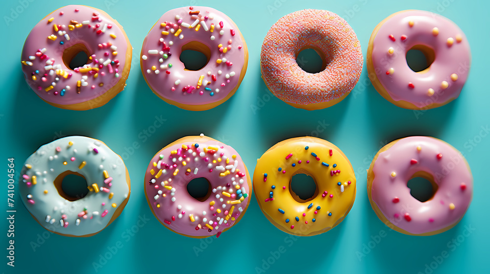 Expressive shot of donuts Expressive shot of donuts