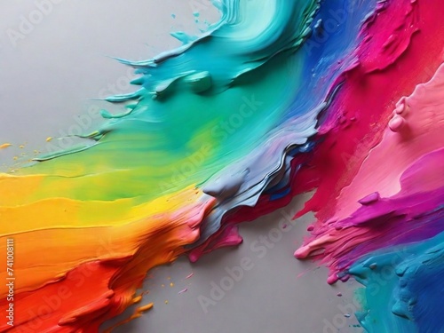 Happy World Art Day paint illustration with brush painting. splash grunge artistic drawing wallpaper