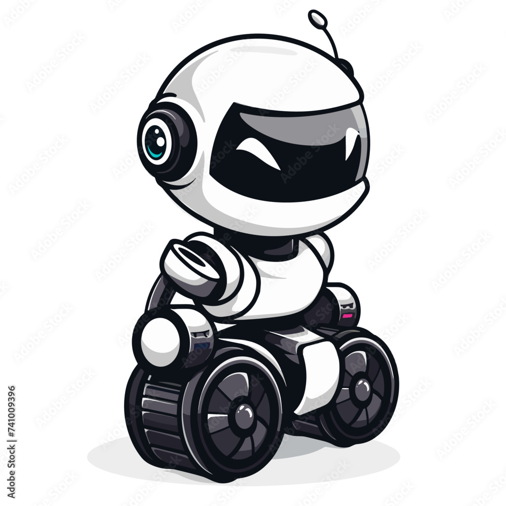 Fototapeta premium Robot. Vector illustration.