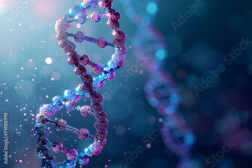 Faszinierende DNA: Makroaufnahme eines DNA-Strangs