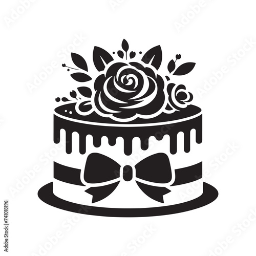 Sweet Love: Silhouetted Mother's Day Cake, Layered with Affection, Joy, and Fond Memories of Shared Sweetness and Celebration.