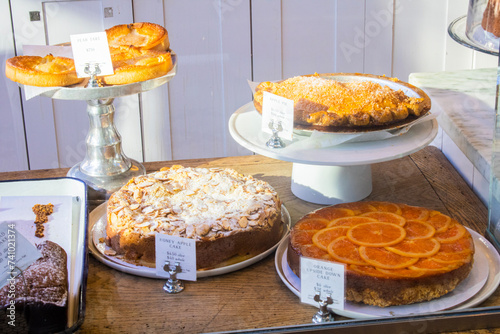display of desserts